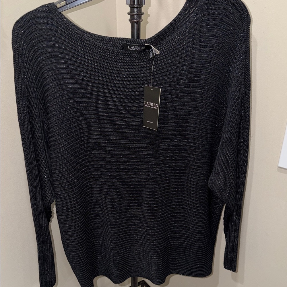 Ralph Lauren Black Crew Neck Sweater